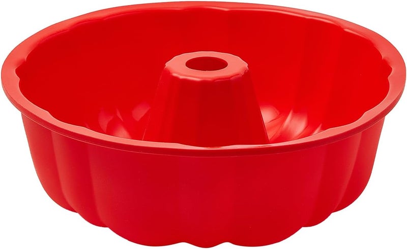 SV silicone cake pan, silicone Cake Molds, Bakeware Non Stick 10 inch Pan for Jello,Gelatin,cake, Silicone Baking Molds for Cakes, Round Baking Pan (1 pack) - Image 1