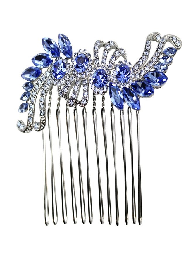 Faship Blue Crystal Hair Comb - Image 1