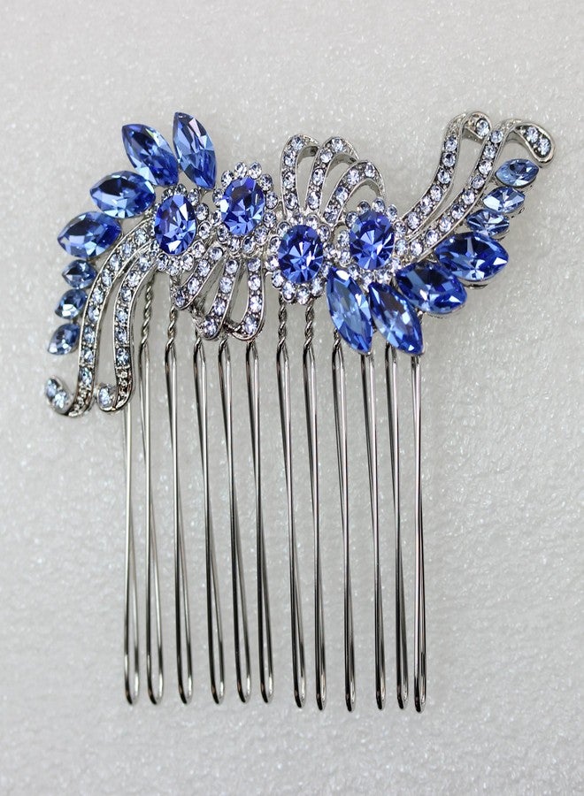 Faship Blue Crystal Hair Comb - Image 2