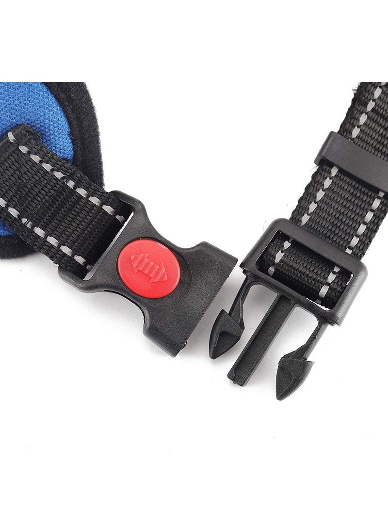 Harness Reflective Body Padded Vest with Handle Adjustable for Dog Walking (Black L) - Image 4