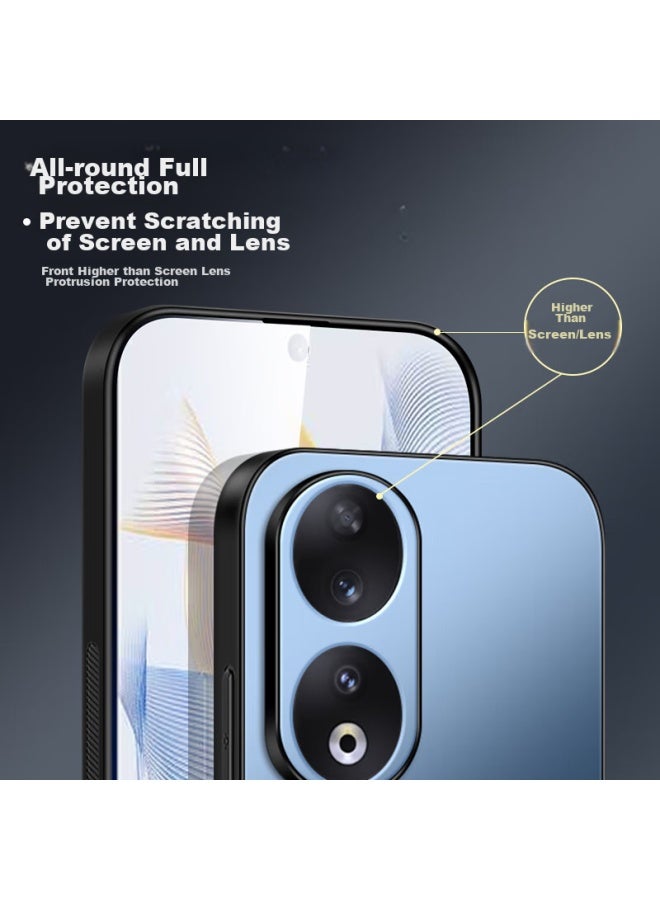 Shangsu Compatible With Honor 90 Phone Case, Huawei 90 Protective Cover, Ag Frosted Full Coverage, Real Machine Feel, Simple Business Luxury Style, Shockproof, Anti-Fingerprint, For Women And Men, Sapphire Blue - Image 4