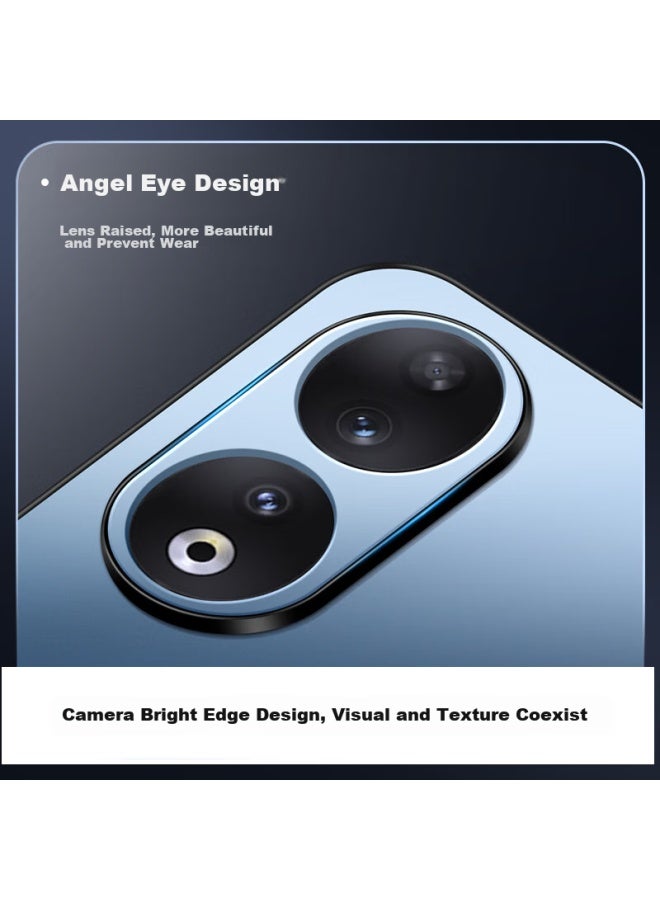 Shangsu Compatible With Honor 90 Phone Case, Huawei 90 Protective Cover, Ag Frosted Full Coverage, Real Machine Feel, Simple Business Luxury Style, Shockproof, Anti-Fingerprint, For Women And Men, Sapphire Blue - Image 2