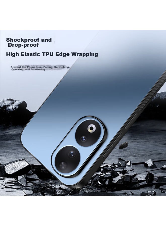 Shangsu Compatible With Honor 90 Phone Case, Huawei 90 Protective Cover, Ag Frosted Full Coverage, Real Machine Feel, Simple Business Luxury Style, Shockproof, Anti-Fingerprint, For Women And Men, Sapphire Blue - Image 5