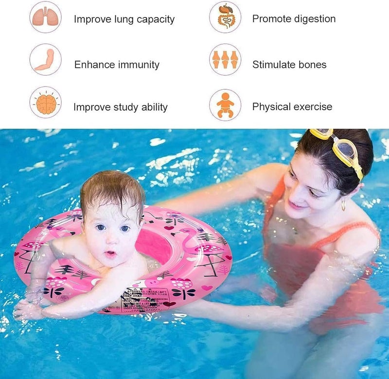 KASTWAVE Baby Swimming Float Ring,Baby Swimming Float,Baby Swimming Ring,Baby Swimming Float Ring Pool,Inflatable Swimming Ring with Float Seat for 6-48 Months Children. - Image 2