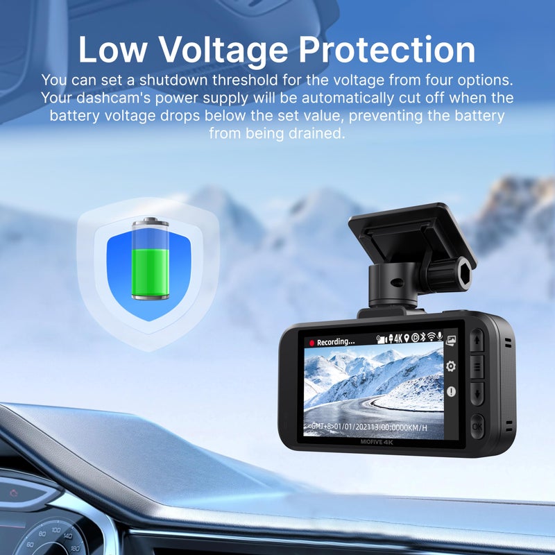 Miofive USB Type-C Hardwire Kit Only for Miofive S1 & Mini Series and Mirror 1 Dash Cam, Activate Parking Mode and Low Voltage Protection, 11.5 ft / 350 cm (Need Purchase Separately) - Image 3