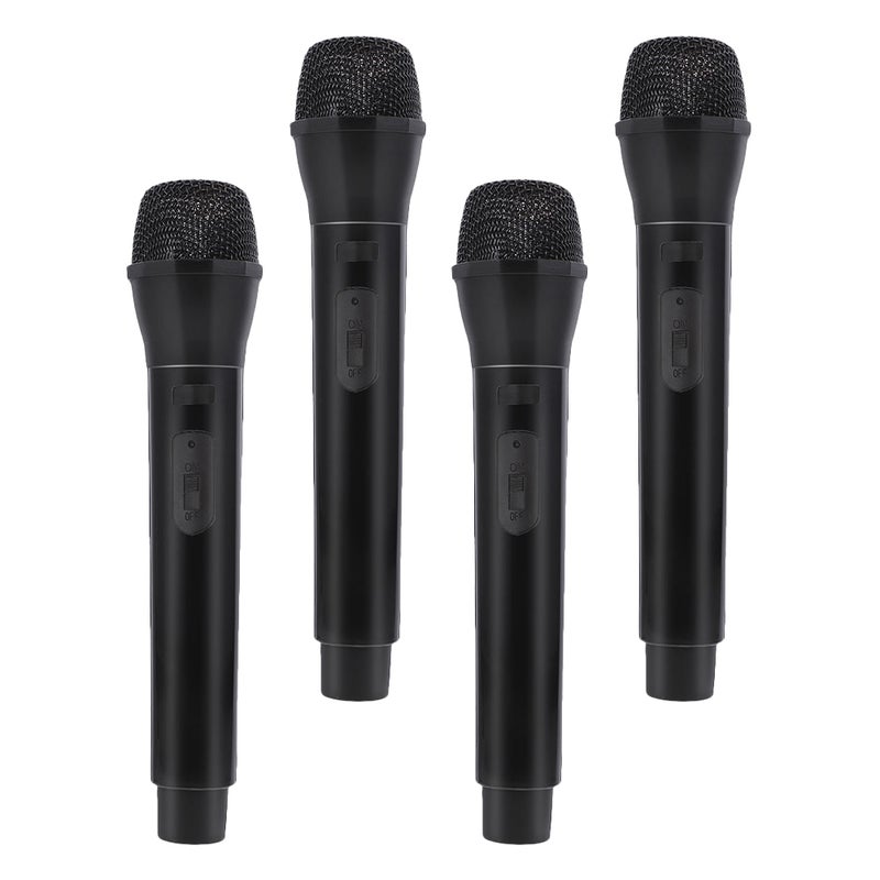 8 pcs Fake Microphone Prop Microphone Play Mics Toy Mic Simulate Speech Practice for Karaoke Fun Stage Costume Prop Birthday Party Black - Image 4