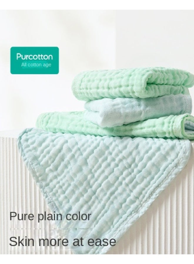 purcotton Cotton】multi-layer Gauze Handkerchiefs For Infants, Baby Face Towels, And Drool Bibs - Image 1