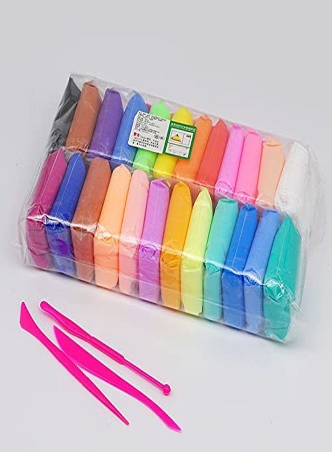 Eclet (Pack of 12) Air Dry Clay, Colorful Children Soft Clay, Creative Art Crafts, Gifts for Kids-Multi Color. Non-Toxic Modeling Magic Fluffy Foam Bouncing Clay Putty Kit for Kids with Tools .87 - Image 1