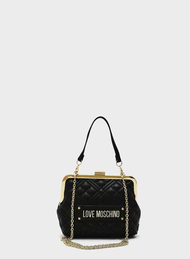 Love Moschino Quilted Chain Strap Crossbody Bag