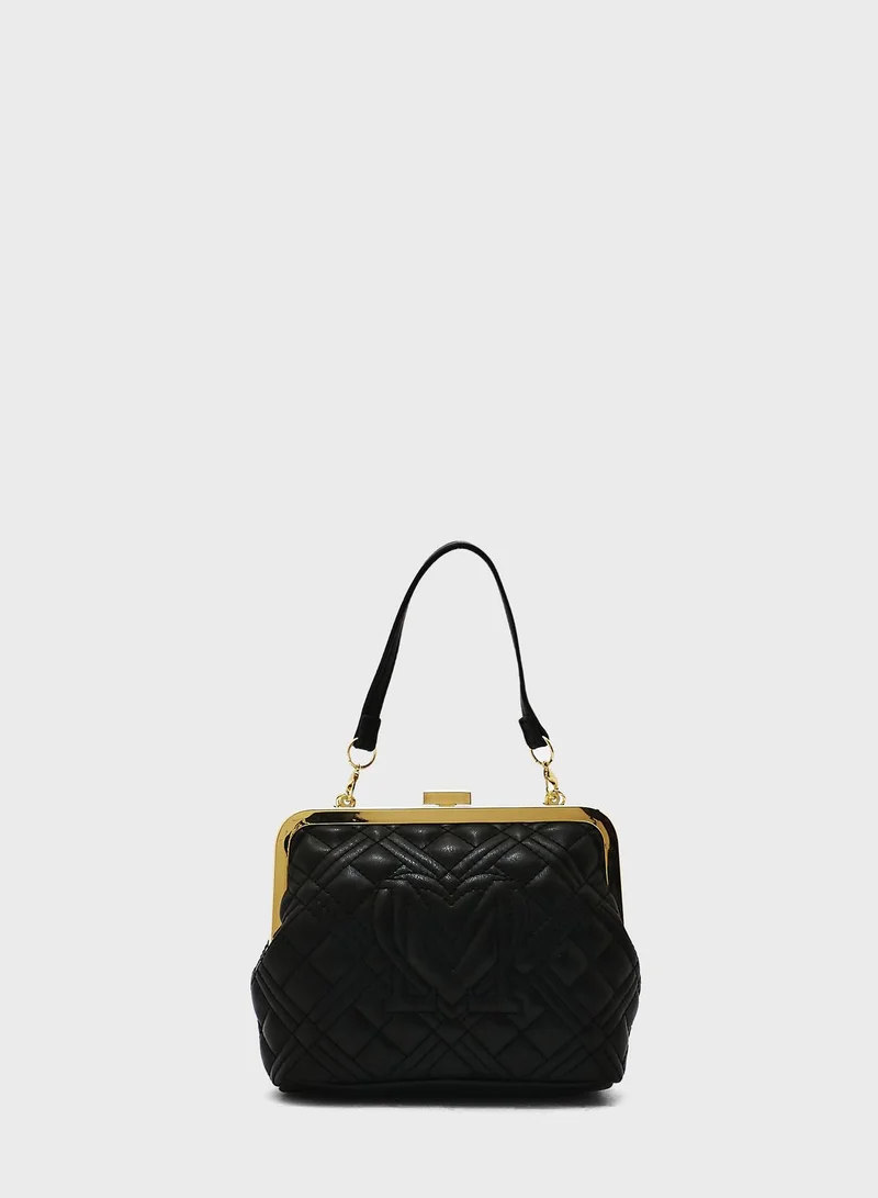 Love Moschino Quilted Chain Strap Crossbody Bag