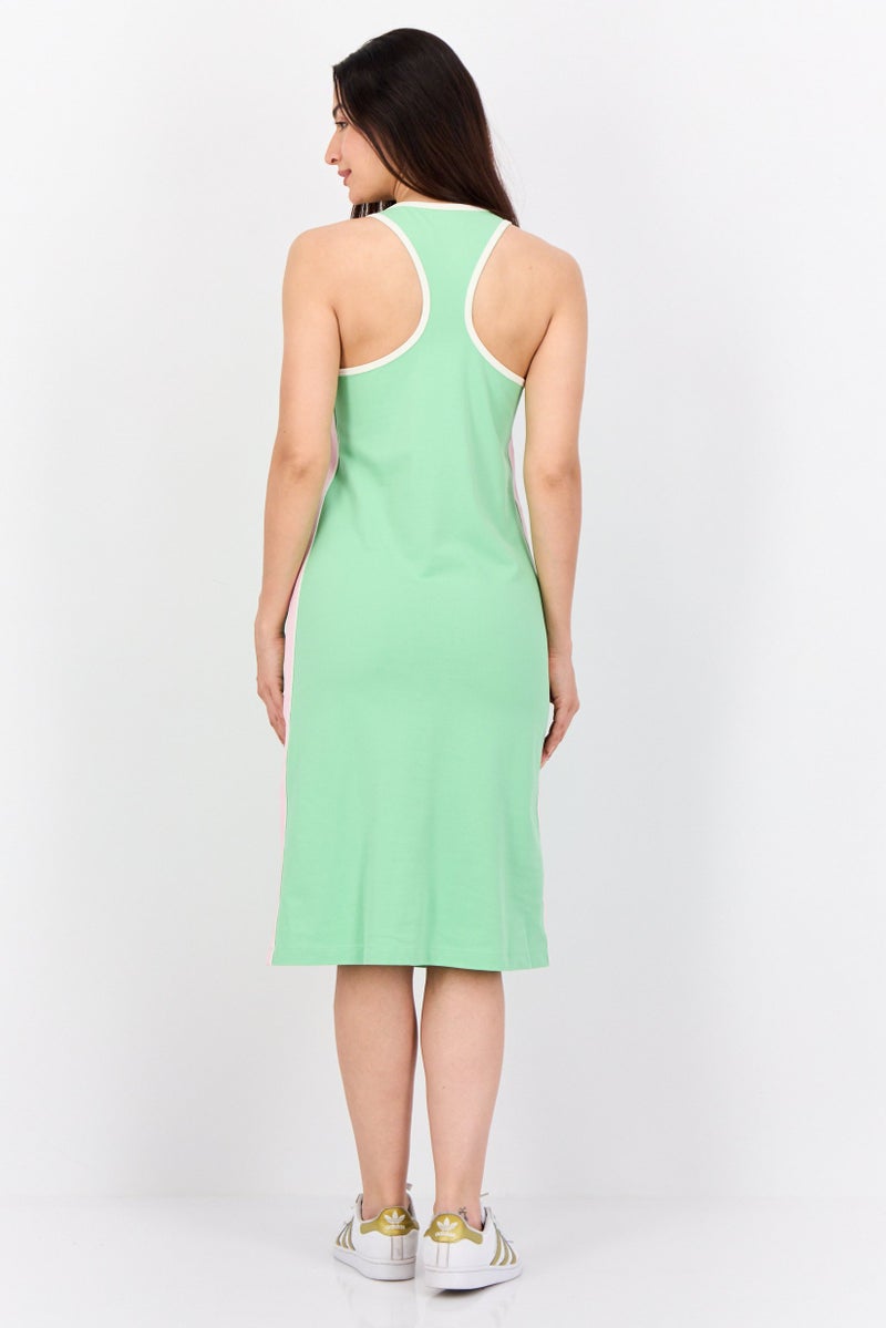 ESPRIT Women Plain Midi Dress, Sage Green - Image 3