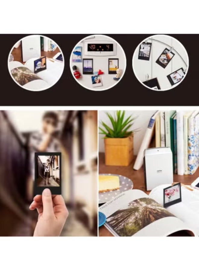 AirYoung ورق تصوير Instax Mini Film أسود، 10 ورقات، مناسب للكاميرات والديكور المنزلي - Image 2