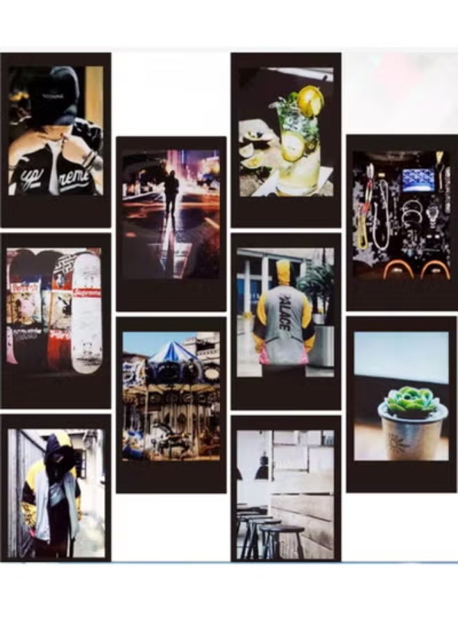 AirYoung ورق تصوير Instax Mini Film أسود، 10 ورقات، مناسب للكاميرات والديكور المنزلي - Image 3