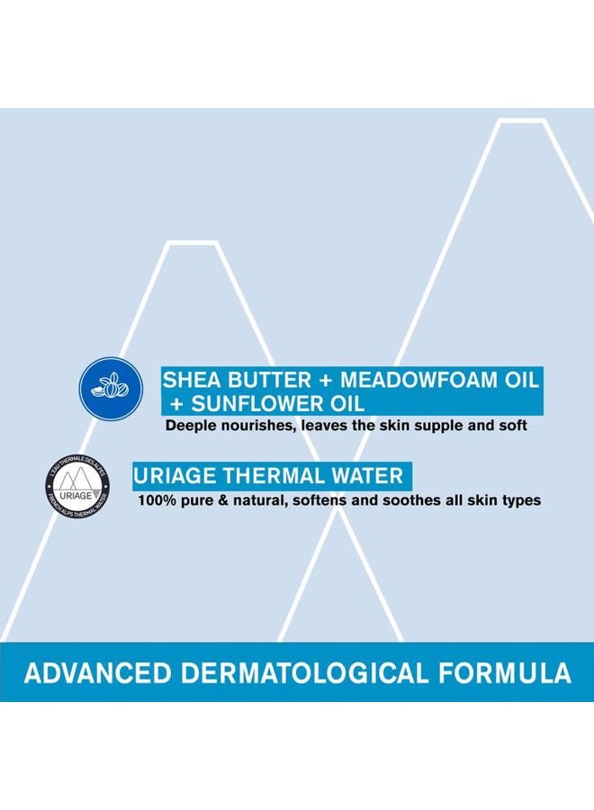 Uriage Cleansing Cream 1L - Moisturizing Body Cleanser with Shea Butter - 2-in-1 Cleansing  & Nourishing - Face, Body & Hair - 92% Natural Origin, Paraben & Soap-Free - Physiological pH - Image 4
