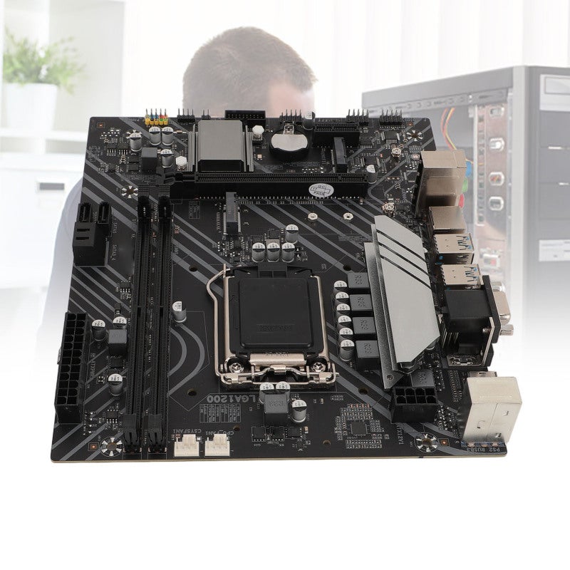 Gaming Motherboard ATX 225x190mm Full Speed M.2 Interface Desktop Motherboard - Pre-Installed I/O Shielding LGA 1200 Socket Motherboard for 10th 11th Gen Core Pentium Gold Celeron Desktop PCs - Image 3