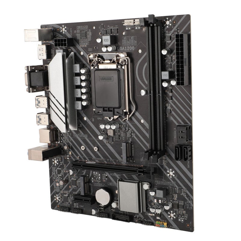 Gaming Motherboard ATX 225x190mm Full Speed M.2 Interface Desktop Motherboard - Pre-Installed I/O Shielding LGA 1200 Socket Motherboard for 10th 11th Gen Core Pentium Gold Celeron Desktop PCs - Image 1