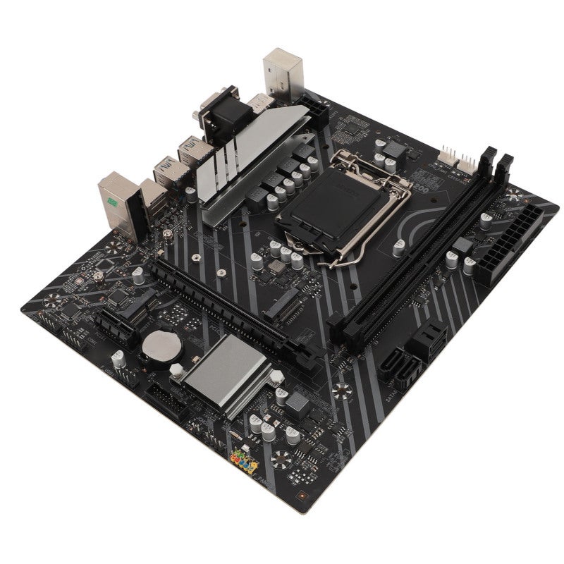 Gaming Motherboard ATX 225x190mm Full Speed M.2 Interface Desktop Motherboard - Pre-Installed I/O Shielding LGA 1200 Socket Motherboard for 10th 11th Gen Core Pentium Gold Celeron Desktop PCs - Image 4