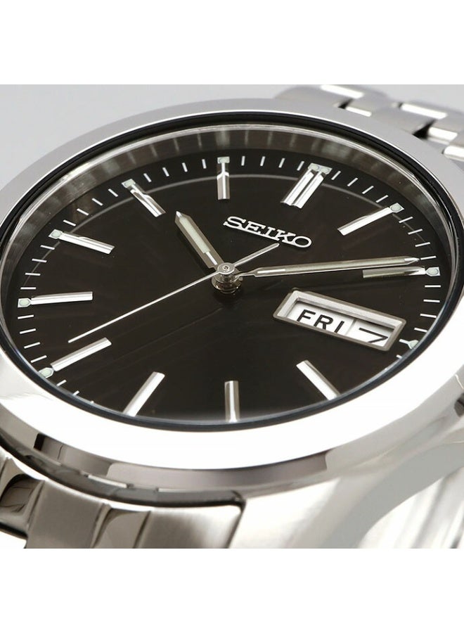 Seiko Spirit Men’s Watch SCXC013, 37.9 mm Black Dial, Stainless Steel Case & Bracelet, 30 m WR - Image 3