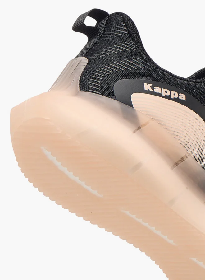 Kappa Women's Textured Lace-Up Sports Shoes with Pull Tab