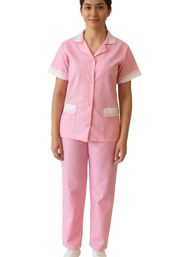 رناز يونيفورم طقم خادمة منزل مع أزرار - Image 1