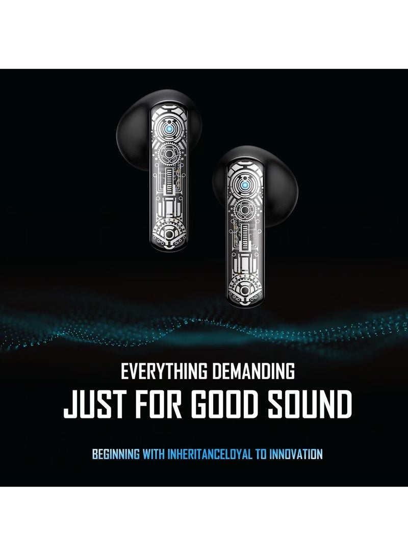 بيوينتي سماعات أذن لاسلكية للألعاب بتأثير Marquee وبلوتوث 5.3 ووقت تشغيل طويل - Image 5