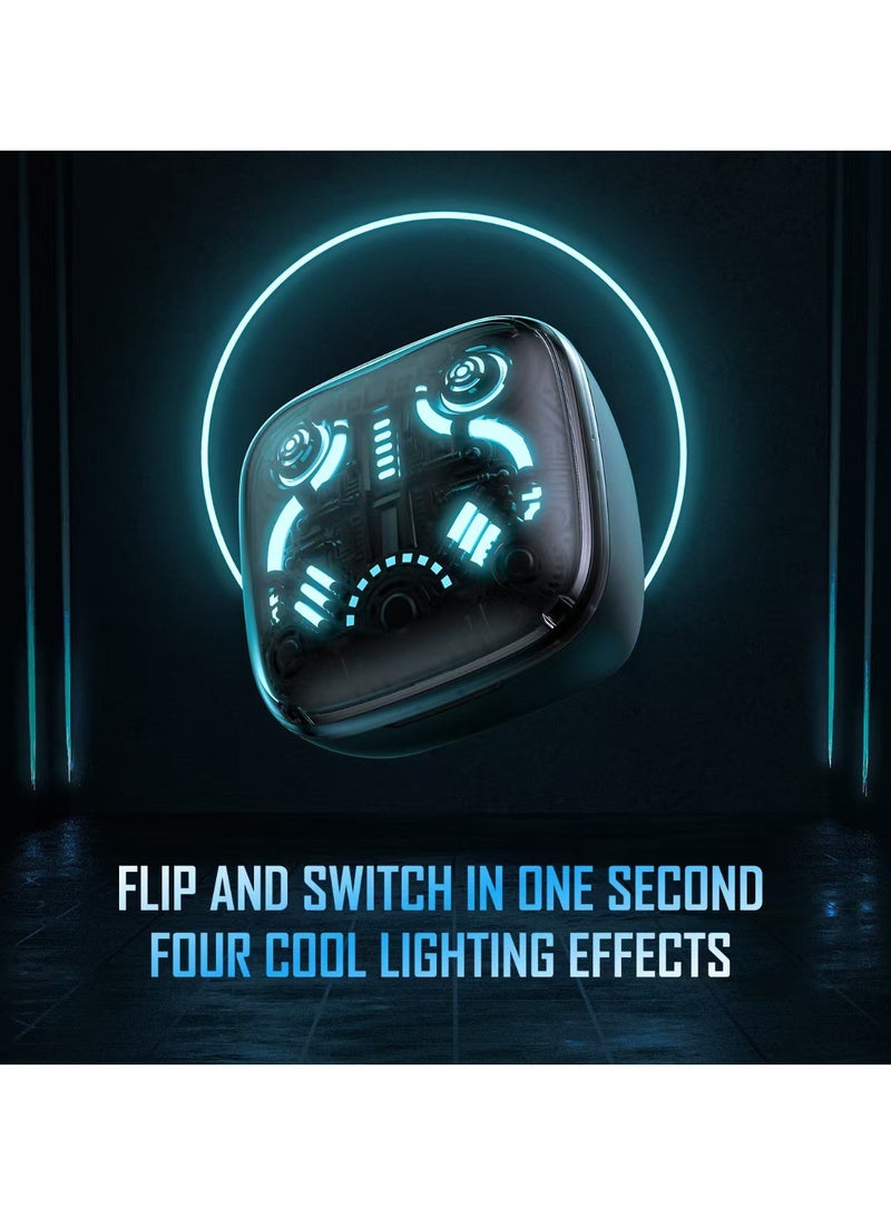 بيوينتي سماعات أذن لاسلكية للألعاب بتأثير Marquee وبلوتوث 5.3 ووقت تشغيل طويل - Image 3