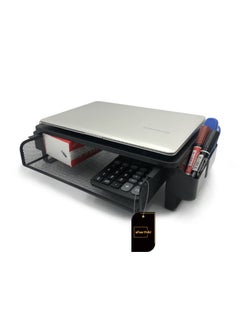 Sharpdo Metal Monitor Stand with Storage Drawer for PC/Laptop/Printer, Desk Organizer for Home and Office Black  - Image 2