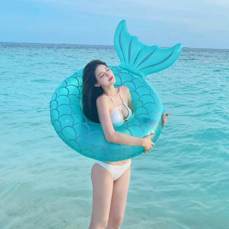 Thickened Mermaid Swim Ring for Adults - Image 3