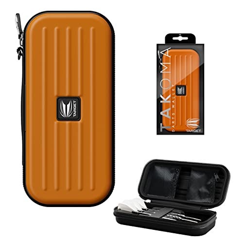 Target Darts Takoma Dart Case Wallet, Regular Size, Orange | Store 3 Fully Assembled Darts & Accessories | Dart Holder with Zip Lock Pouches, Store Flights, Shafts & Swiss Points - Image 1