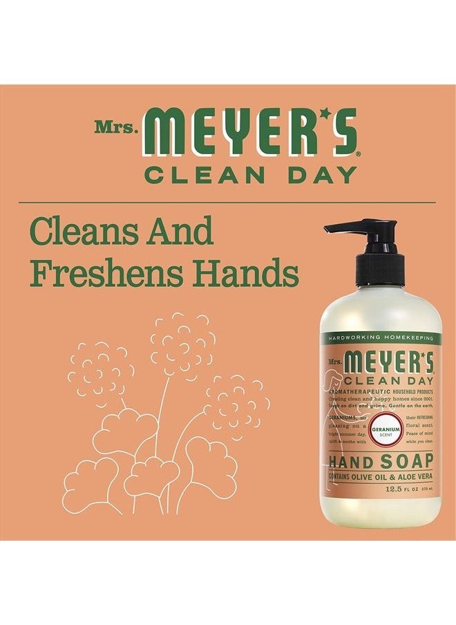 Mrs. Meyer's Clean Day Liquid Hand Soap, Geranium, 12.5 oz, 2 pk  - Image 4
