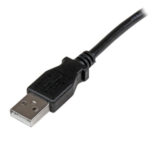 Startech.com StarTechcom 2m USB 20 A to Left Angle B Cable Cord Black USBAB2ML - Image 3