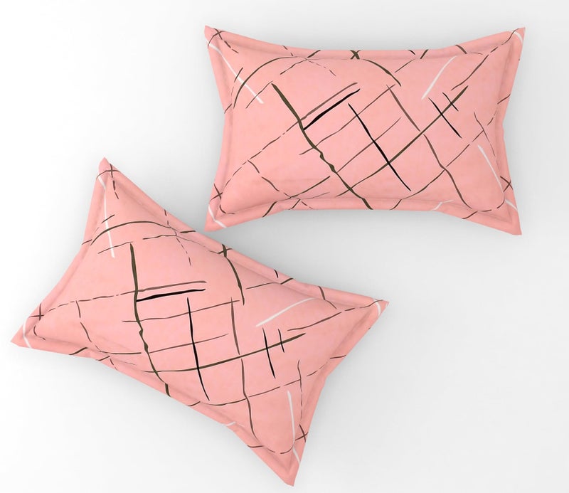 BLUSH & BLOOM Super Soft Cotton Feel All Round Elastic Fitted Single Bedsheet with 1 Pillow Cover-36 x 72 x 8 Inches, 92 cm x 182 cm x 20 cm-Pink - Image 4