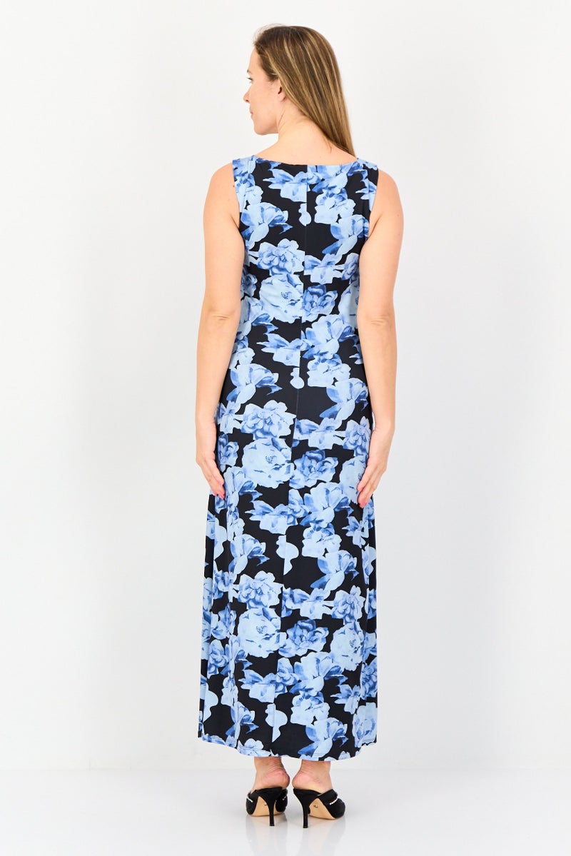 bebe Women Floral Print Maxi Dress, Multicolor - Image 4