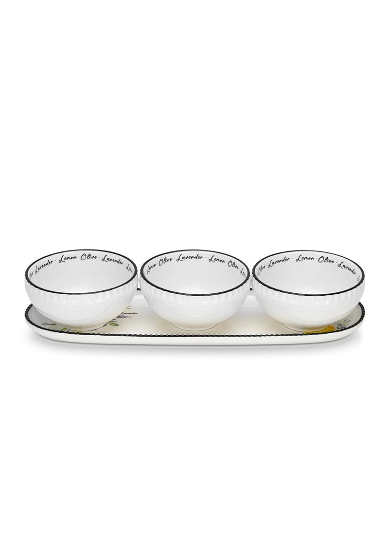 Fissman 3-Piece Bowl with Plate, Gravy Boats with Plate Set Sauce Server Holder Container Saucier Tableware Condiments Small Bowl For Soup and Hot Pot  - Image 2