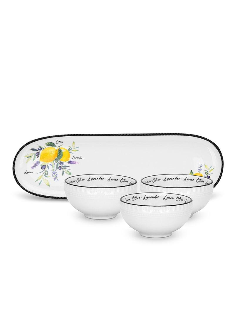 Fissman 3-Piece Bowl with Plate, Gravy Boats with Plate Set Sauce Server Holder Container Saucier Tableware Condiments Small Bowl For Soup and Hot Pot  - Image 3