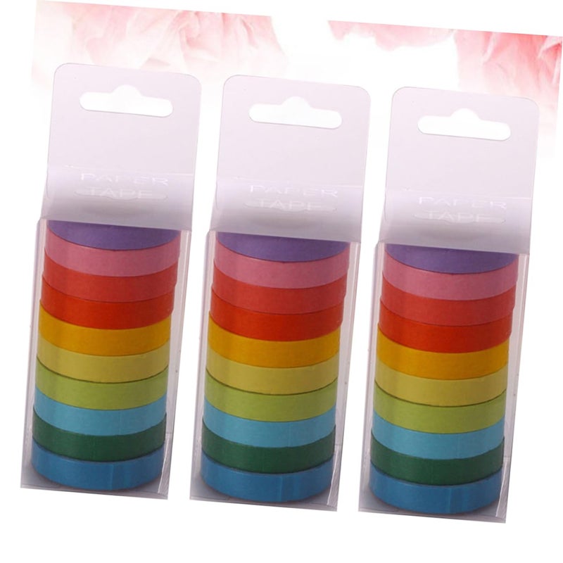 Tehaux 30pcs Washi Tape Set with Bronzing for DIY Journal Scrapbooking Gift Wrapping - Image 3