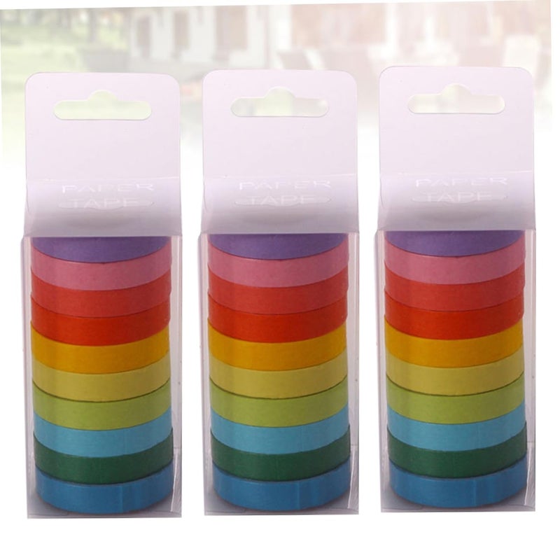 Tehaux 30pcs Washi Tape Set with Bronzing for DIY Journal Scrapbooking Gift Wrapping - Image 4