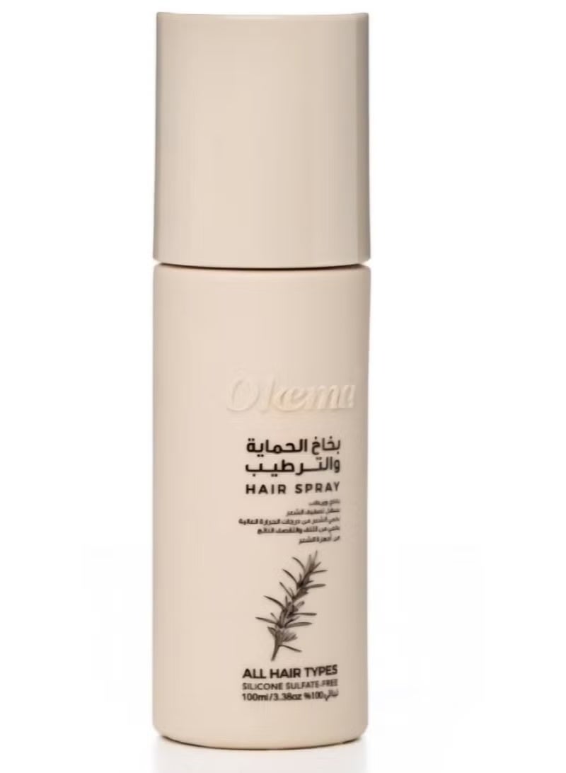 Okema Rosemary Hair Spray - Protects and Moisturizes - 100ml