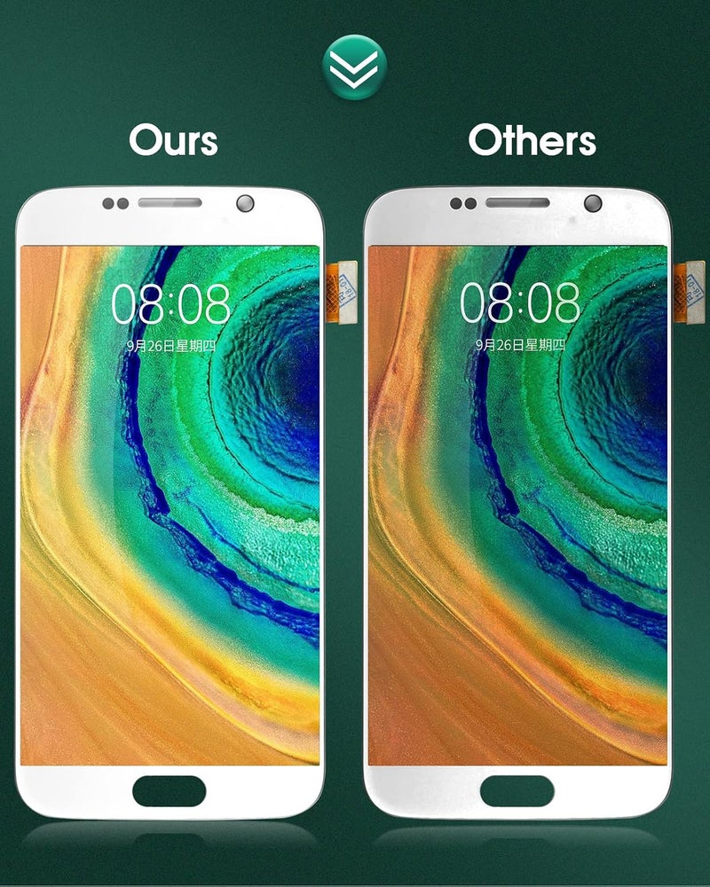 SRJTEK شاشة OLED بديلة لجهاز Samsung Galaxy S6، شاشة LCD بديلة لجهاز Galaxy S6، شاشة عرض لجهاز Galaxy S6 موديلات G920 G920A G920i G920T G920F G9200، مجموعة إصلاح قطع اللمس الرقمي وتركيب الشاشة - Image 2