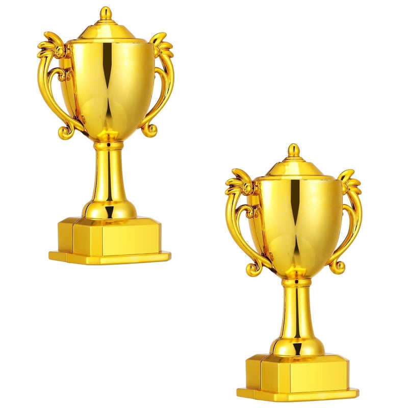 Basketball Cake Toppers Set Mini Trophy Decorations 4pcs Non Edible Sports Party Supplies - Image 2