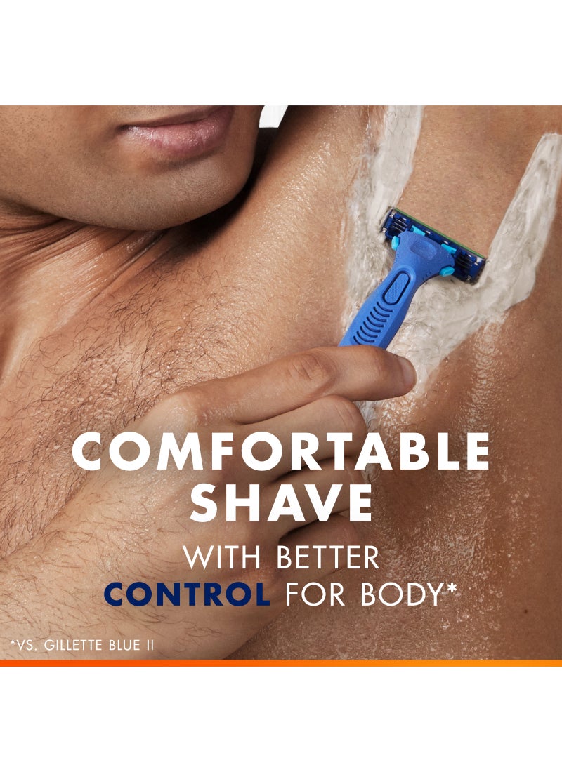 Gillette شفرة الجسم الزرقاء 3: 1 مقبض + 8 شفرات بديلة - Image 5