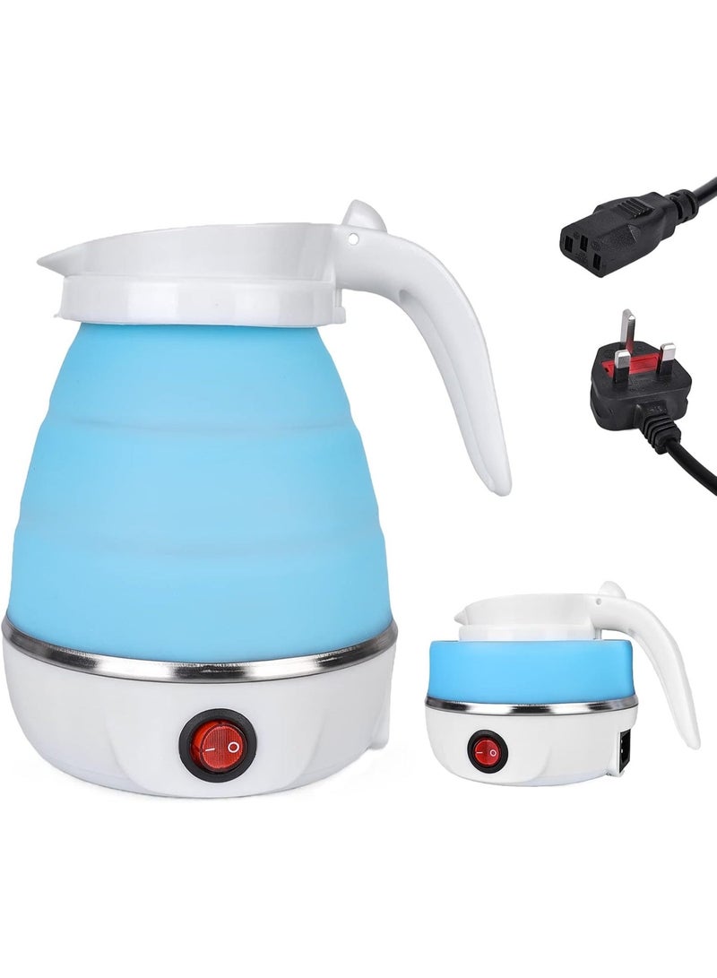 Collapsible Silicone Travel Electric Kettle 600W Foldable Portable Water Heater Multicolor Stainless Steel Base YS-2008 - Image 5