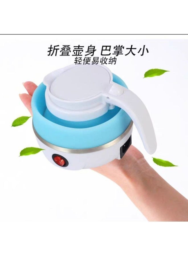 Collapsible Silicone Travel Electric Kettle 600W Foldable Portable Water Heater Multicolor Stainless Steel Base YS-2008 - Image 4