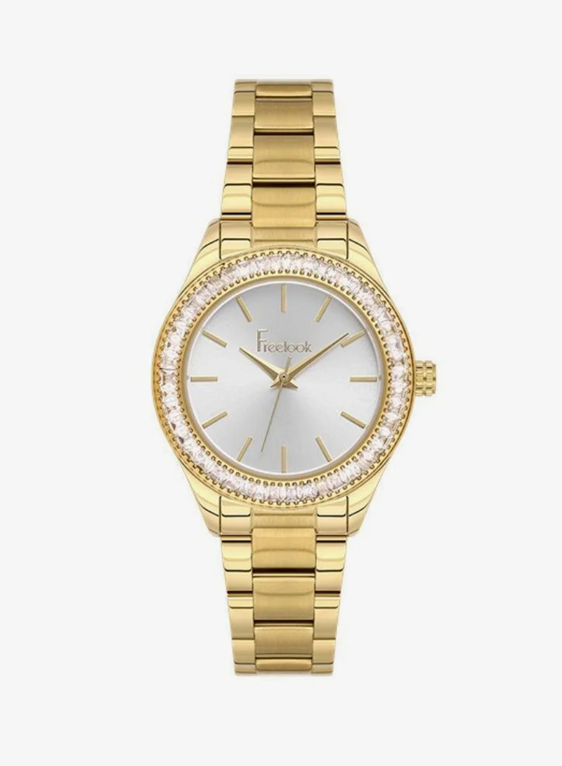 Freelook Paris Freelook - Lumiere Women's Watch | Steel Case | Stainless Steel Band | Silver & Round Dial | Analog | Japanese Quartz | Mineral Glass | Premium Luxury Watch | Ideal Gift | Water Resistant 50 Meters