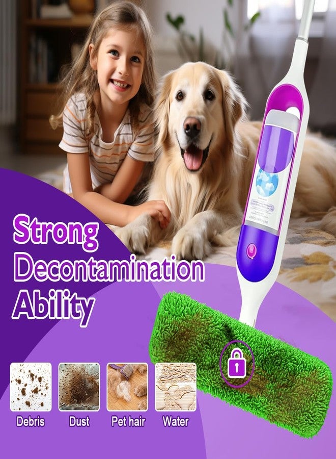 UNIMADE Reusable Mop Pads for Swiffer PowerMop, 8 Pack Microfiber Mop Pad Refill with Scrubber Strips for 13''-15'' SprayMop, Washable Mop Pads Use for Most Floor Types, Designed for Pets - Multicolor - Image 5