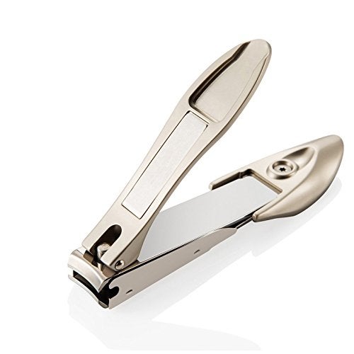Nail Clippers with Catcher Professional Stainless Steel Fingernail and Toenail Clipper Cutter Trimmer Set for Men and Women big