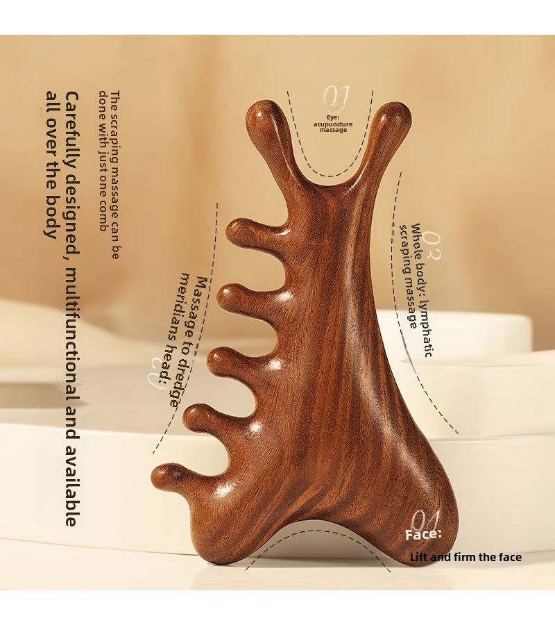 Multi Functional 4 In 1 Massage Comb For Head Eye And Facial Areas - Image 4