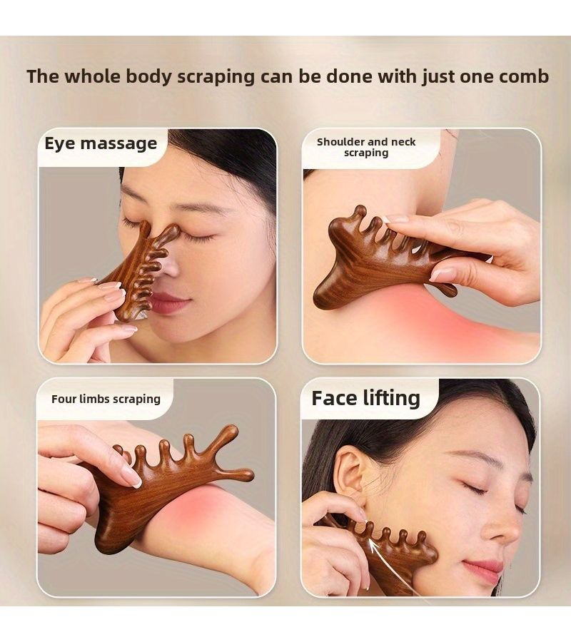 Multi Functional 4 In 1 Massage Comb For Head Eye And Facial Areas - Image 5