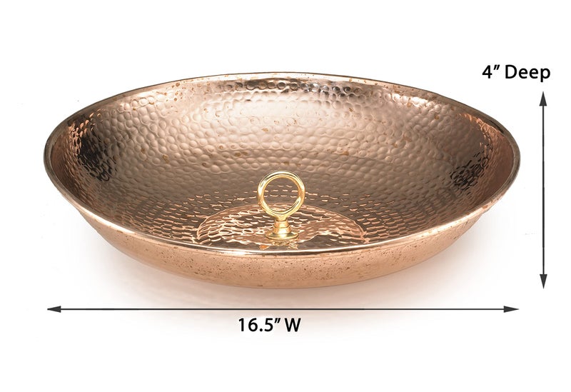 Good Directions 479P Rain Chain Basin Large 16-1/2 Inch Diameter, 4 Inches High, 100% Pure Copper - Image 3