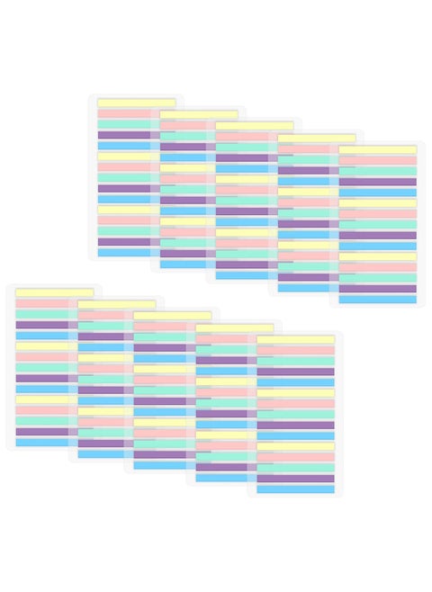 3000Pcs Ultra Slim Sticky Tabs for Highlighting, Tiny Text Highlighter Strips, Colored Page Markers Page Flags, Transparent Sticky Index Tabs, Annotation Tabs Book Tabs, Macaron